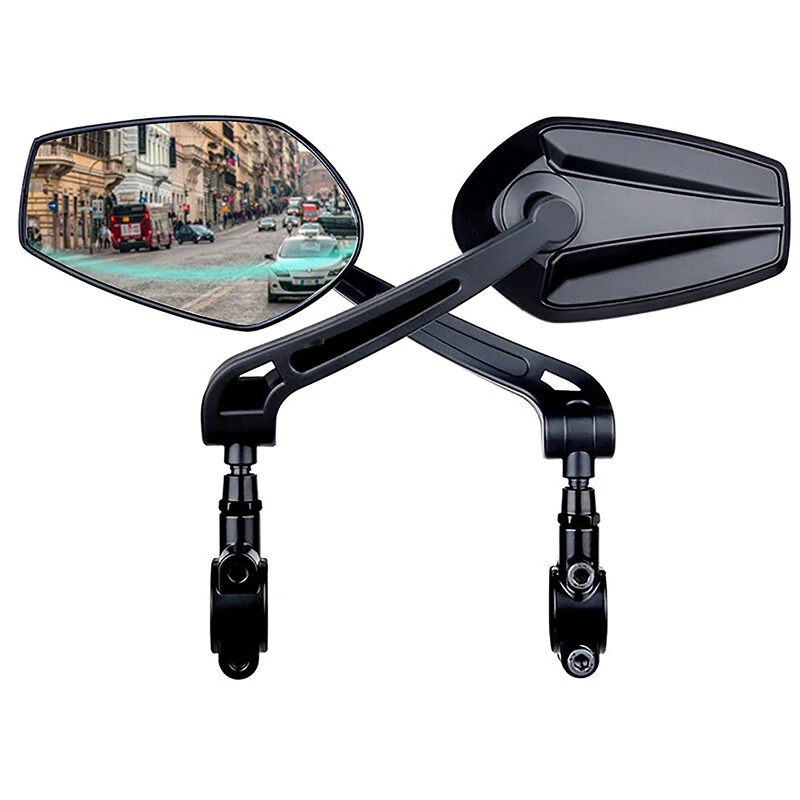 XANES 1 Pair HD View MTB Road Bike Mirrors 360° Adjustable Handlebar Rearview Mirror for Bicycle Motorcycle Accessories Rear Mirror (image for) XANES 1 Pair HD View MTB Road Bike Mirrors 360° Adjustable Handlebar Rearview Mirror for Bicycle Motorcycle Accessories Rear Mirror